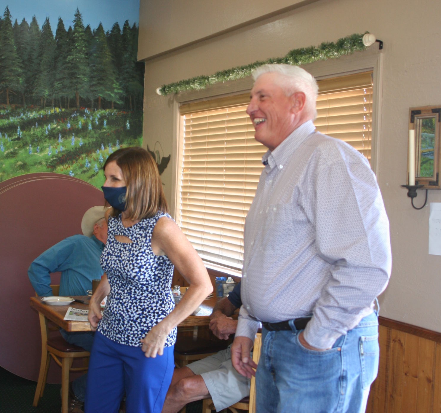 US Sentator Martha McSally at Show Low Cafe